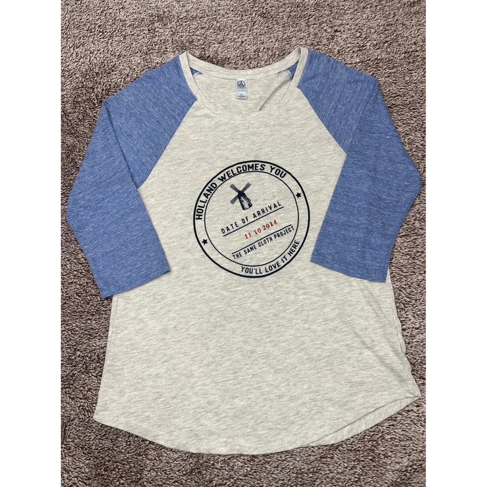 Alternative Apparel XL Holland Same Cloth Project 2014 Raglan Baseball Tee